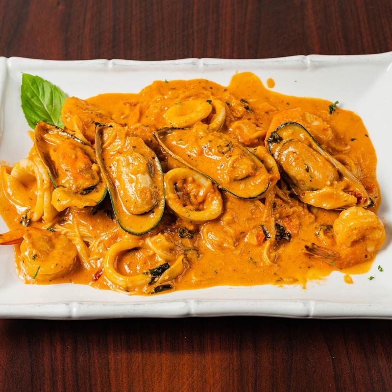 Seafood Casino, a seafood dish at Joe&rsquo;s Pizza Italian Cuisine & Bar, Fort Worth