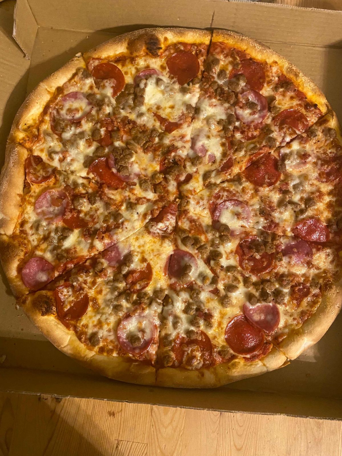 Meat Lovers Pizza at Joe&rsquo;s Pizza Italian Cuisine & Bar, Fort Worth