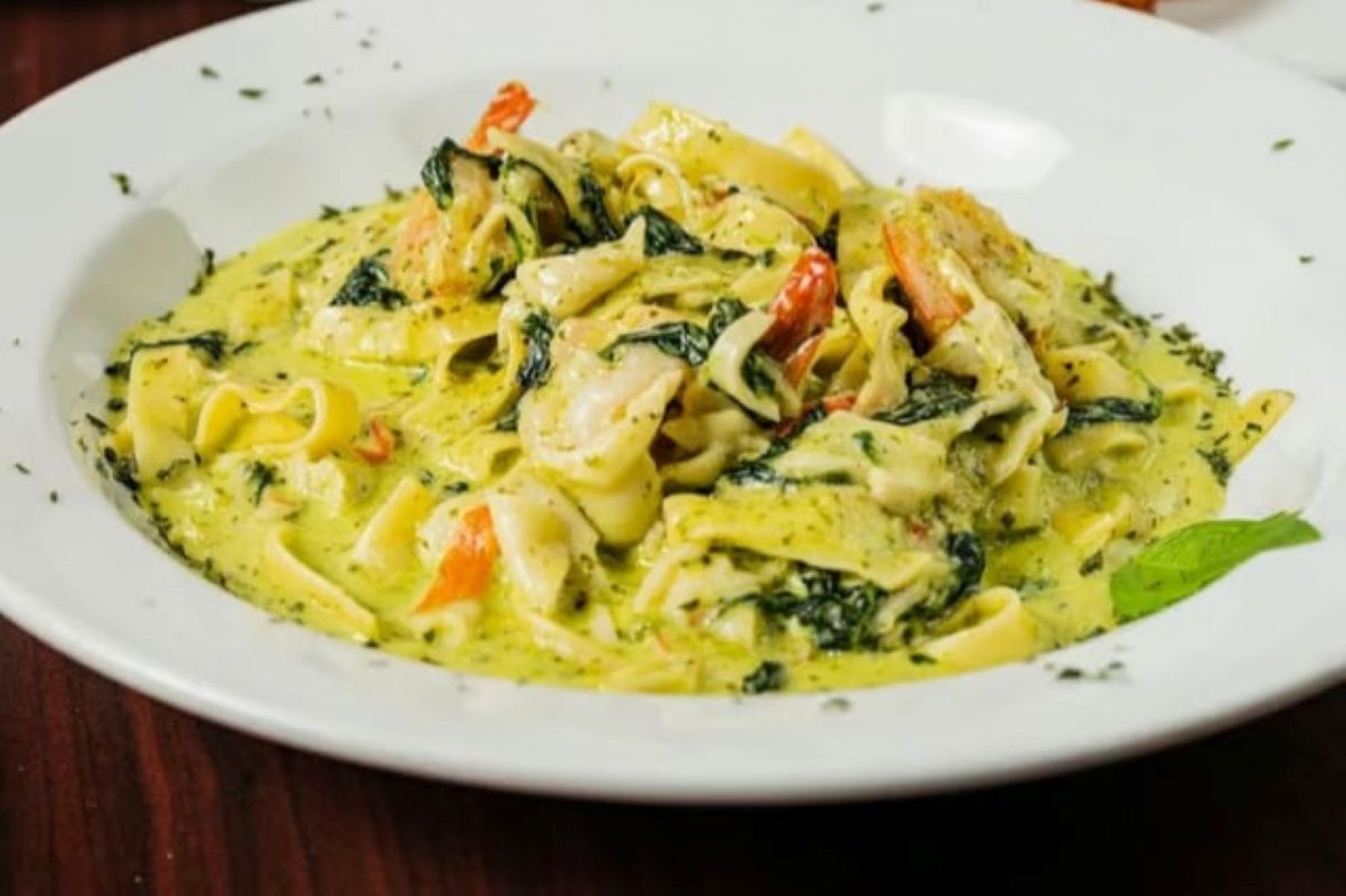Ziti Ala Pesto Cream Sauce