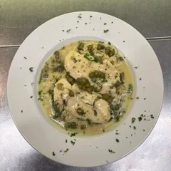 Chicken Piccata with Angel Hair Pasta