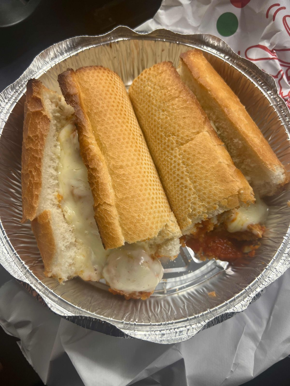 Meatball Parmigiana Sub